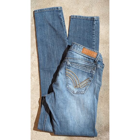 Rewind Distressed Denim Skinny Jeans - Picture 1 of 5